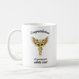 White Coat Ceremony Gold Medical  Coffee Mug