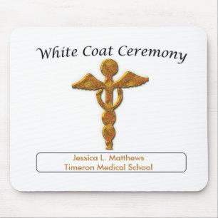 White Coat Ceremony Gold Medical, Mousepad