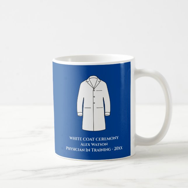 White Coat Ceremony Keepsake Physician Doctor Coffee Mug (Right)