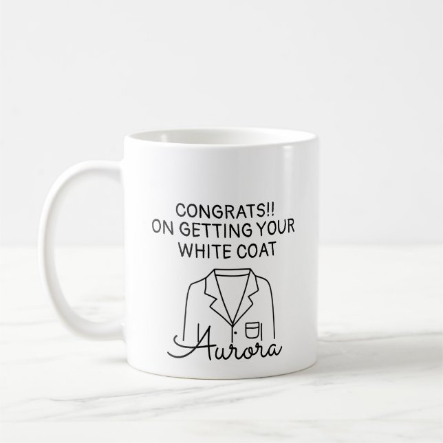 White Coat Ceremony, Medical Student, Pharmacist Coffee Mug (Left)