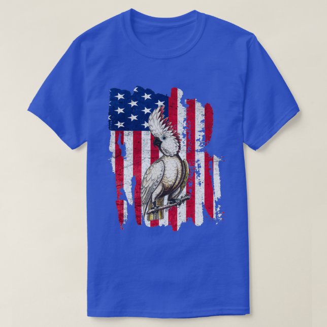White cockatoo tropical parrot T-Shirt (Design Front)
