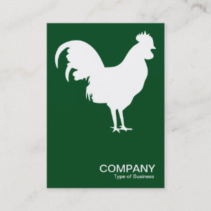 White Cockerel - Dark Green 02481c Business Card