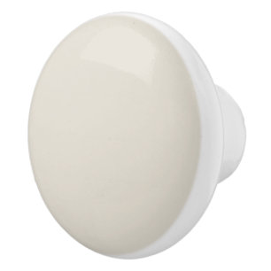 White Coffee Solid Colour Ceramic Knob