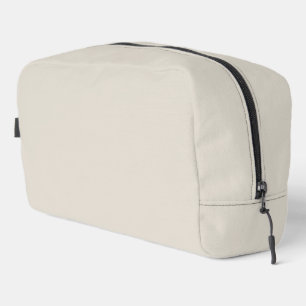 White Coffee Solid Colour Dopp Kit