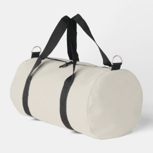 White Coffee Solid Colour Duffle Bag