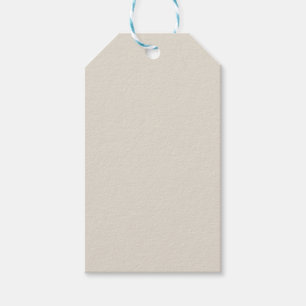 White Coffee Solid Colour Gift Tags