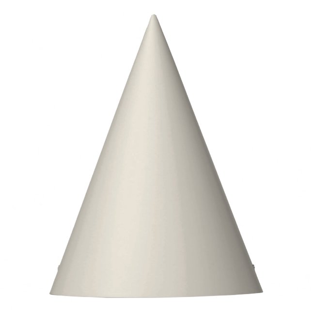 White Coffee Solid Colour Party Hat (Front)