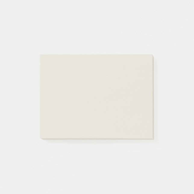 White Coffee Solid Colour Post-it Notes (Front)