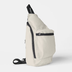 White Coffee Solid Colour Sling Bag