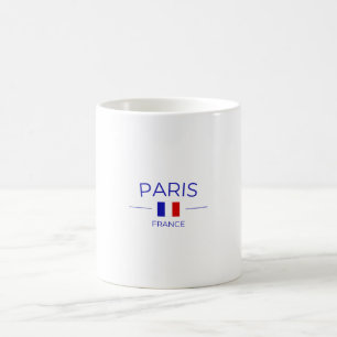 White-colored Paris T-shirt for women Coffee Mug