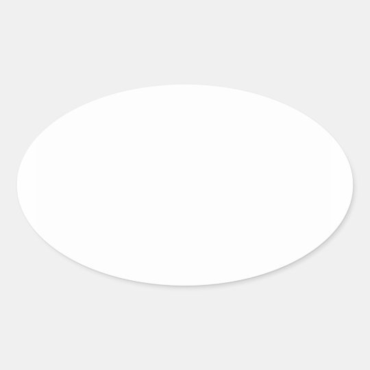 White Colour Oval Stickers
