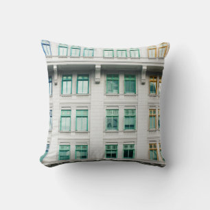 WHITE CONCRETE BUILDING-3 CUSHION