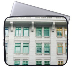 WHITE CONCRETE BUILDING-3 LAPTOP SLEEVE