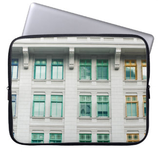 WHITE CONCRETE BUILDING-3 LAPTOP SLEEVE