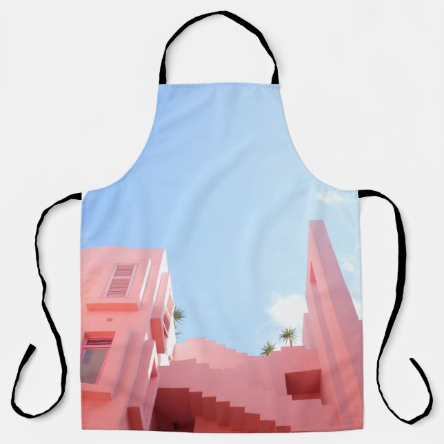 White concrete building apron (Front)