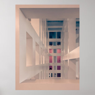 WHITE CONCRETE BUILDING POSTER