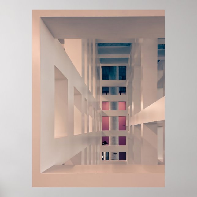 WHITE CONCRETE BUILDING POSTER (Front)