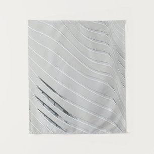 White concrete building wall tapestry