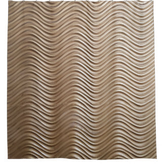 White concrete high-rise building shower curtain