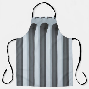 White concrete pavement apron
