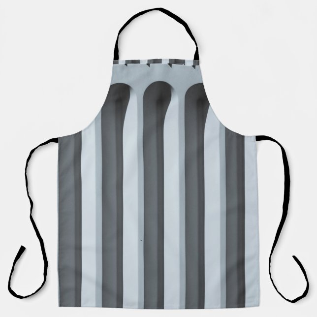 White concrete pavement apron (Front)