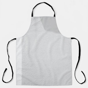 White concrete wall apron