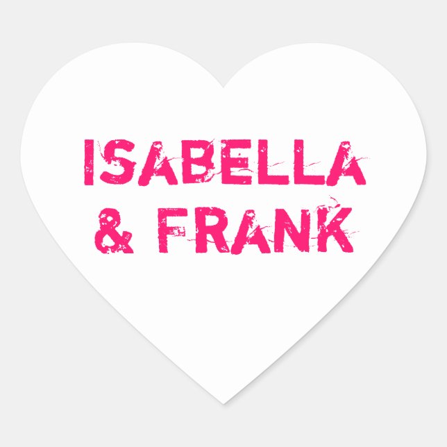 White Conversation Heart Sticker (Front)