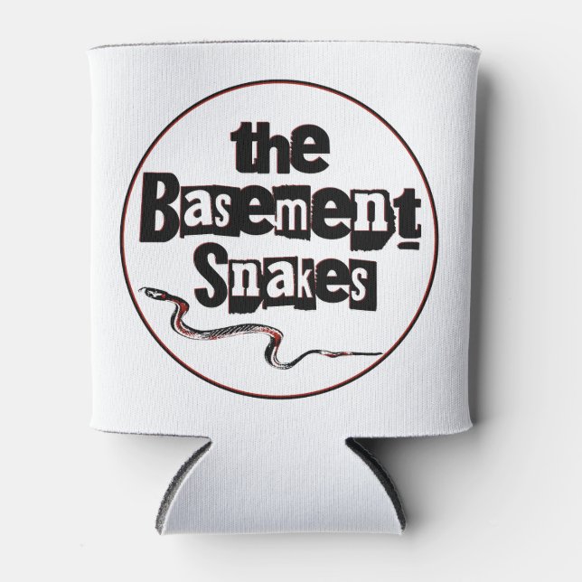 White Coozie - Basement Snakes (Front)