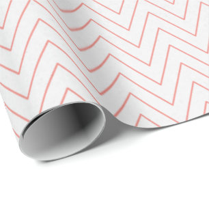 White & Coral Charm - Classic Wrapping Paper