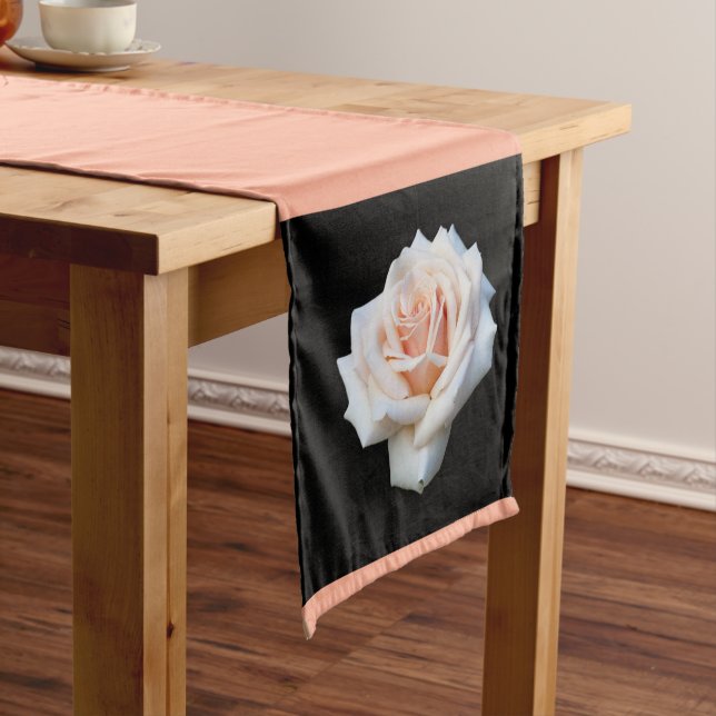 White Coral Rose - table runner (In Situ)
