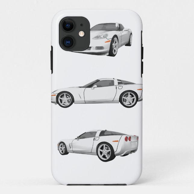 White Corvette: Case-Mate iPhone Case (Back)