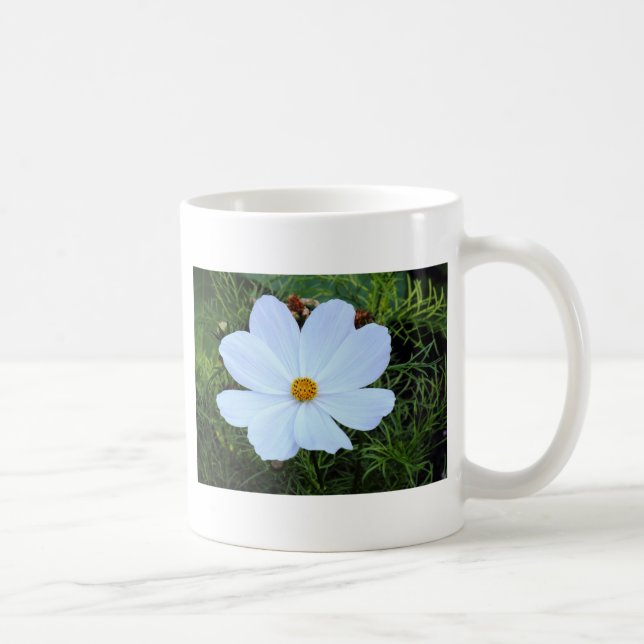 White Cosmos Coffee Mug (Right)
