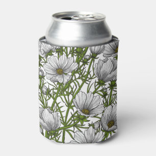 White cosmos flowers can cooler