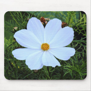 White Cosmos Mouse Mat