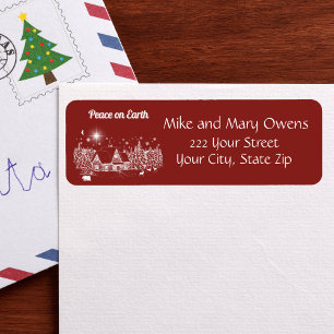 White Country Christmas Peace on Earth