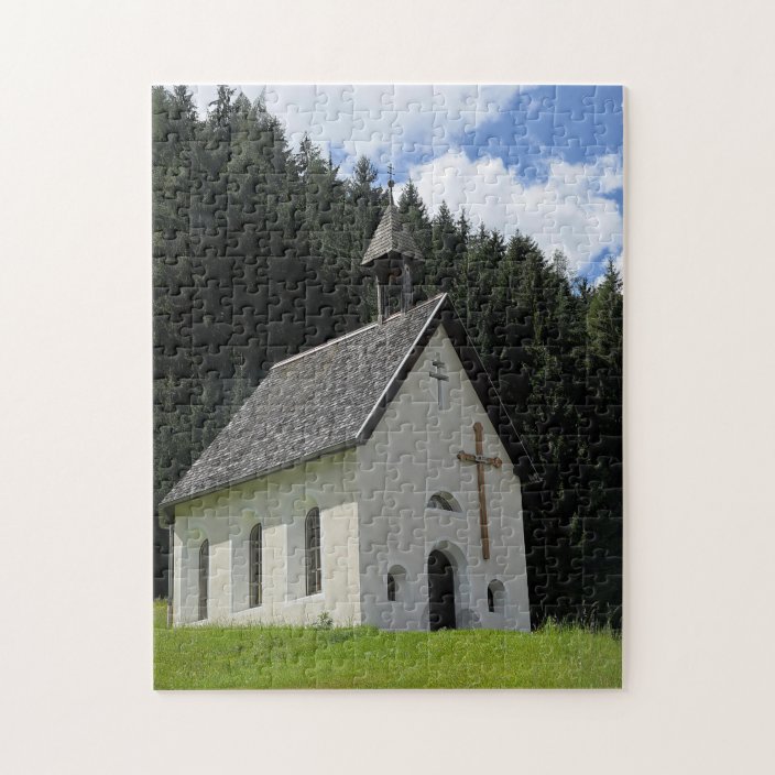 White Country Church Jigsaw Puzzle | Zazzle.co.uk