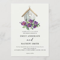 WHITE COUNTRY RUSTIC FLORAL BIRDHOUSE WEDDING