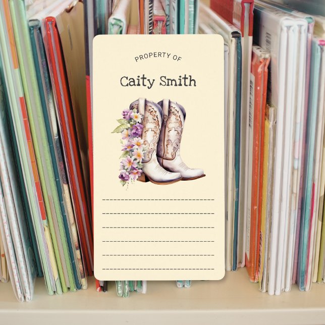 White Cowgirl Boots with Flowers property of  (Creator Uploaded)