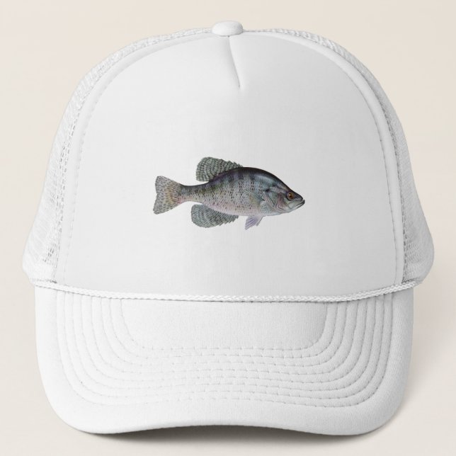 White Crappie Trucker Hat (Front)