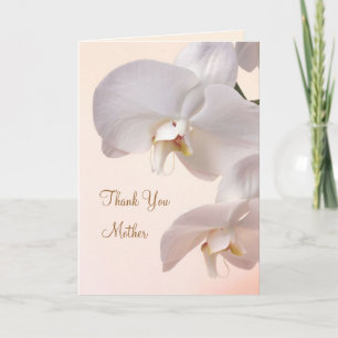 White - cream Orchids Wedding. Thank you Mother