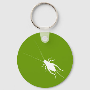 White Cricket Key Ring