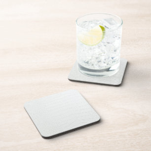 White Crocodile Skin Print Coaster