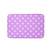 White cross stitches on lilac