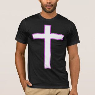 White cross tee shirt