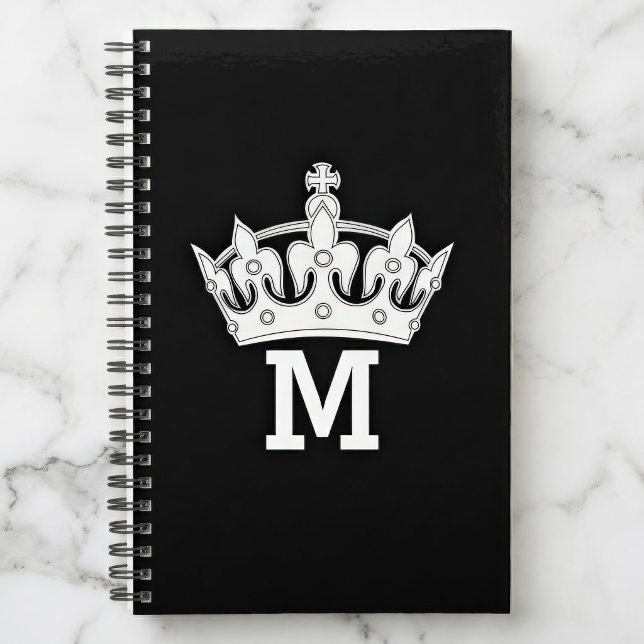 White Crown Monogram Personalised Planner (Creator Uploaded)