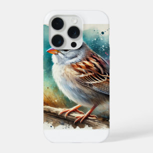 White crowned sparrow 160724AREF109 - Watercolor iPhone 15 Pro Case