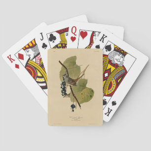 White-crowned Sparrow - Audubon's Birds of America Playing Cards