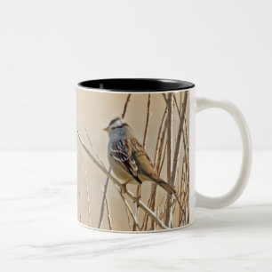White-crowned Sparrow Two-Tone Coffee Mug
