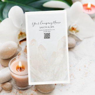 White Crystals Salon Spa Paper Guest Towels Napkin