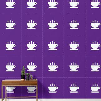 White Cup Of Java Purple Kitchen    Wallpaper